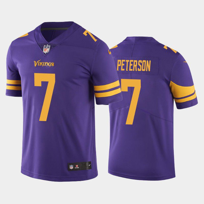 Men Minnesota Vikings #7 Patrick Peterson Nike Purple Color Rush Limited NFL Jersey